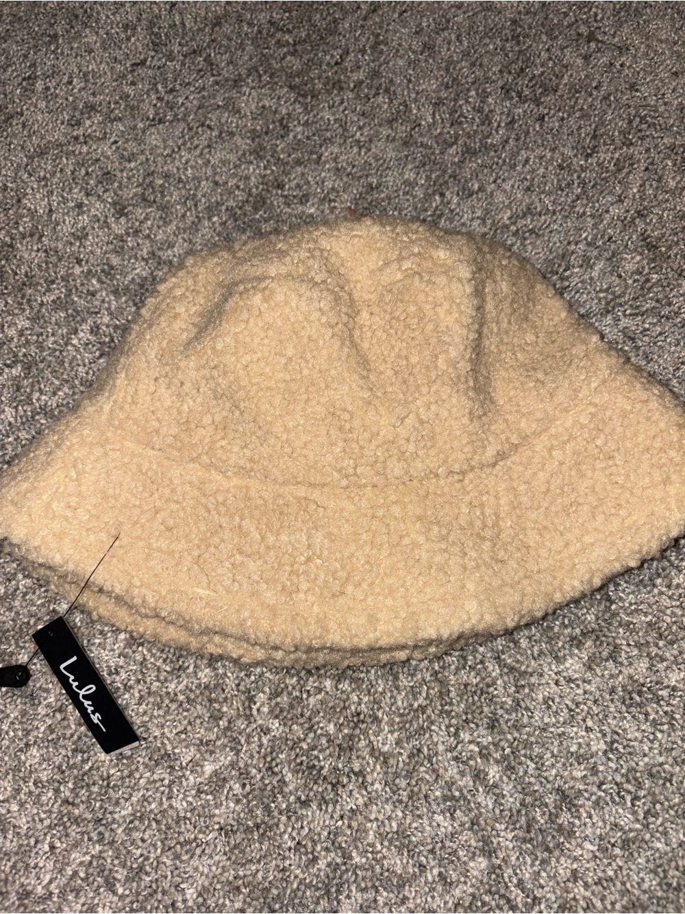 Lulu's Cream Sherpa Bucket Hat